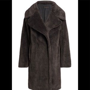Donna Karan NY Teddy Faux Fur Coat - XL